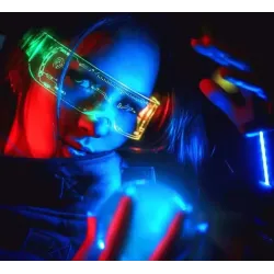 Gafas LED Futuristas